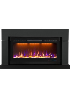 Каминокомплект Royal Flame Lindos - Graphite Grey (Ширина 1470мм) с очагом Crystal 36 RF