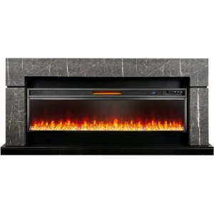 Каминокомплект Royal Flame Lindos 60 SFT - Серый мрамор с очагом Vision 60 LED