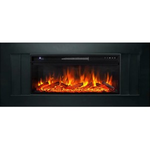 Каминокомплект Royal Flame Line 42 - Черный с очагом Vision 42 LOG LED
