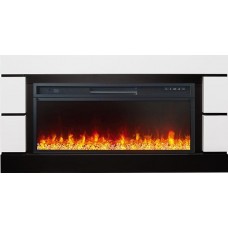 Каминокомплект Royal Flame Modern - Белый с черным (Разборный) с очагом Vision 42 LED