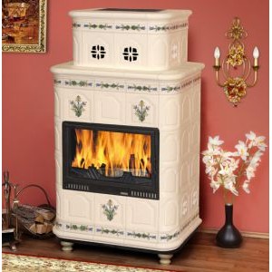 Изразцовая печь-камин TermoVision Baden 4 (с топкой Fabrilor Deco 660)