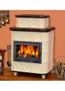 Изразцовая печь-камин TermoVision Horn 2 (с топкой Fabrilor Deco 660)