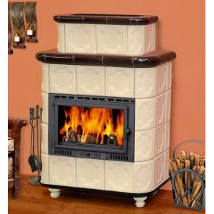 Изразцовая печь-камин TermoVision Horn 2 (с топкой Fabrilor Deco 710)