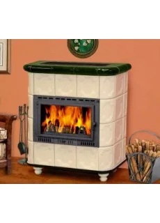 Изразцовая печь-камин TermoVision Horn 3 (с топкой Fabrilor Deco 660)