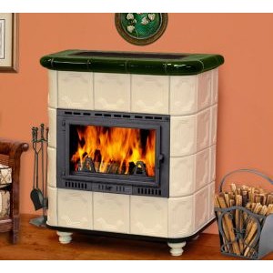 Изразцовая печь-камин TermoVision Horn 3 (с топкой Fabrilor Deco 710)