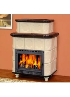 Изразцовая печь-камин TermoVision Horn 4 (с топкой Fabrilor Deco 660)