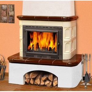 Изразцовая печь-камин TermoVision Moritz (с топкой Fabrilor Deco 660)
