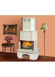 Изразцовая печь-камин TermoVision Geneve (с топкой Fabrilor Deco 660)