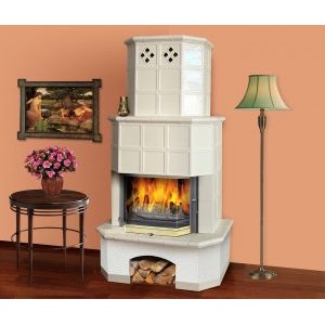 Изразцовая печь-камин TermoVision Geneve (с топкой Fabrilor Deco 710 BR)