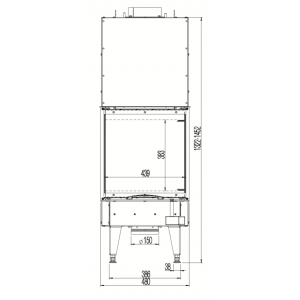 Каминная топка Austroflamm 48х51x51 S3 2.0
