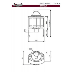 Каминная топка Dovre 2400GLA