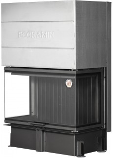 Каминная топка ЭкоКамин Дельта 1000 BV три стекла принтинг черный шамот, вертикальная ламель (TDN1000BV) Каминная топка ЭкоКамин Дельта 1000 BV три стекла принтинг черный шамот, вертикальная ламель (TDN1000BV)
