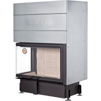 Каминная топка ЭкоКамин Дельта 1000 L два стекла принтинг левая (TDNP1000L)