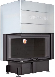 Каминная топка ЭкоКамин Дельта 800 LPB два стекла левая принтинг подовое горение черный шамот (TDN800LPB) Каминная топка ЭкоКамин Дельта 800 LPB два стекла левая принтинг подовое горение черный шамот (TDN800LPB)