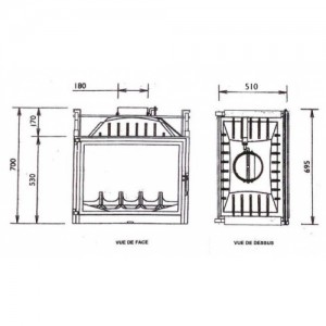 Каминная топка Fabrilor Deco 730 DO Cristall