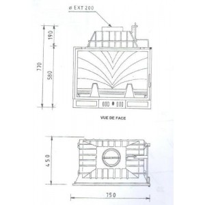 Каминная топка Fabrilor Deco 754 BR