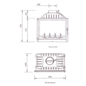 Каминная топка Fabrilor DECO 705 Vulcain
