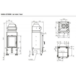 Каминная топка Hoxter Haka 37 50W