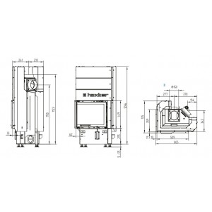 Каминная топка Hoxter Ecka 50 35 45Lh