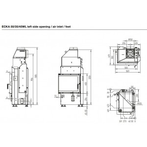 Каминная топка Hoxter Ecka 50 35 45WL