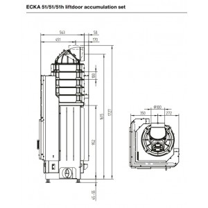 Каминная топка Hoxter Ecka 51 51 51h С аккумулятивным комплектом