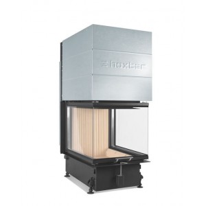 Каминная топка Hoxter UKA 86 50 86 52h + Монтажная конструкция с рамой 8- и сторонняя 70 mm черная