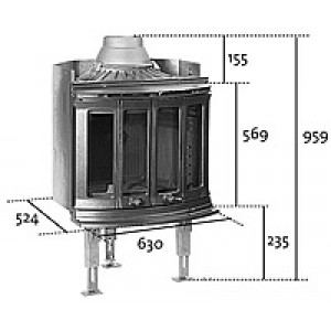 Каминная топка Jotul I 80 RH Harmony