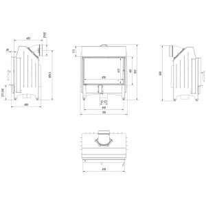 Каминная топка Kratki Zibi Deco