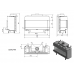 Каминная топка Kratki LEO L 100 NG (магистральный газ)