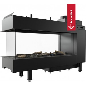 Газовая топка Kratki Leo LP 100 Tunel G20 (магистральный газ)