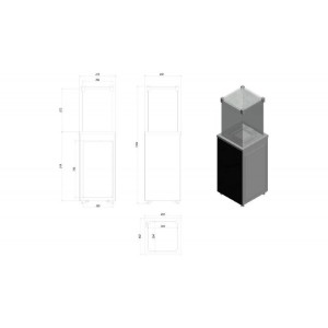 Газовый нагреватель Kratki PATIO M G31 37MBAR CZ - черное стекло, с ручным управлением