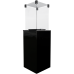 Газовый нагреватель Kratki PATIO M G31 37MBAR CZ - черное стекло, с ручным управлением