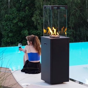 Газовый нагреватель Kratki Patio Light - сталь, РУ