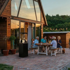 Газовый нагреватель Kratki Patio Light - сталь, РУ