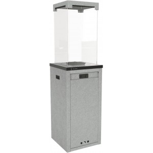 Газовый нагреватель Kratki Patio Light - сталь, РУ