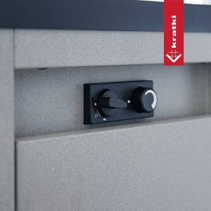 Газовый нагреватель Kratki Patio Light - сталь, РУ