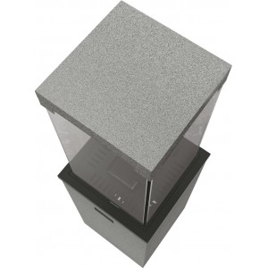 Газовый нагреватель Kratki Patio Light - сталь, РУ
