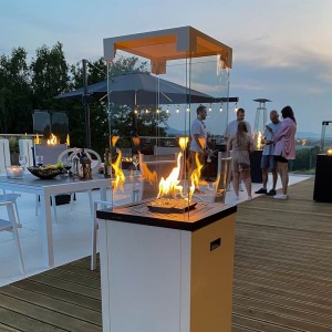 Газовый нагреватель Kratki Patio Light - сталь, РУ