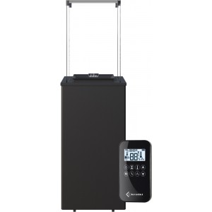 Газовый нагреватель Kratki Patio Mini G31 37MBAR S - сталь, пульт ДУ