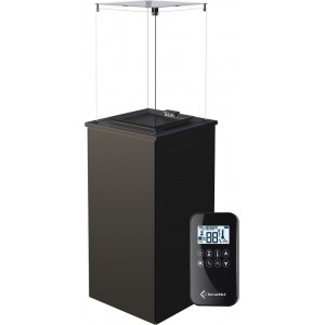 Газовый нагреватель Kratki Patio Mini G31 37MBAR S - сталь, пульт ДУ