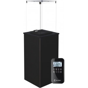 Газовый нагреватель Kratki Patio Mini G31 37MBAR S - сталь, пульт ДУ