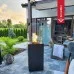 Газовый нагреватель Kratki Patio Mini G31 37MBAR S - сталь, пульт ДУ