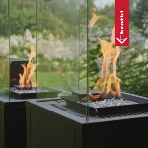 Газовый нагреватель Kratki Patio M G31 37MBAR S - сталь, РУ