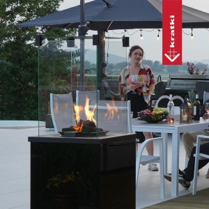 Газовый нагреватель Kratki Patio Mini M G31 37MBAR - стекло, РУ