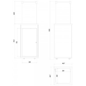 Газовый нагреватель Kratki Patio M G31 37MBAR S - сталь, РУ