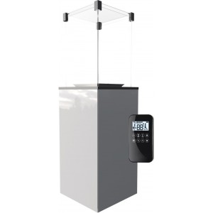Газовый нагреватель Kratki Patio G31 37MBAR - стекло, пульт ДУ