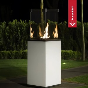 Газовый нагреватель Kratki Patio G31 37MBAR - стекло, пульт ДУ