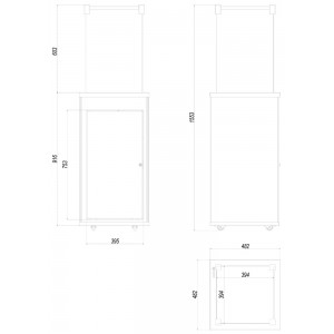 Газовый нагреватель Kratki Patio G31 37MBAR - стекло, пульт ДУ