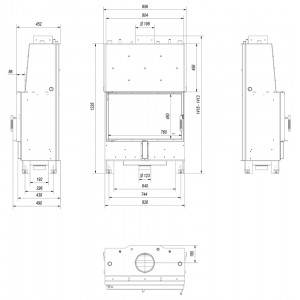 Каминная топка Kratki Lucy PW 16 W