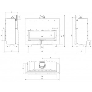 Каминная топка Kratki MB120 G